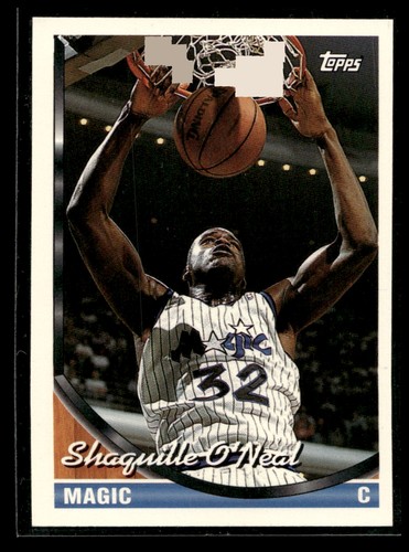 1993 topps shaquille neal - shaquille, o'neal